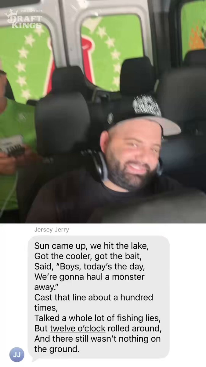 .Jersey Jerry was suspiciously quick to write song lyrics for today’s challenge #DKRoadTrip