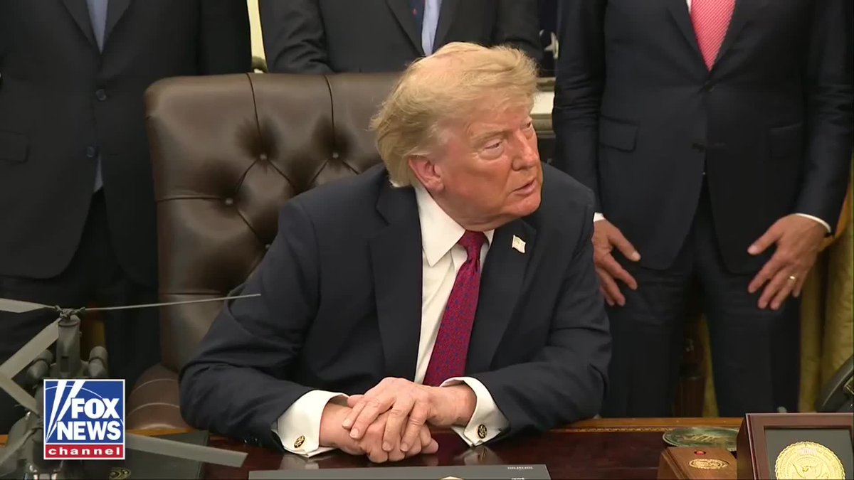 NEW: President Trump weighs in on recent speculation that Secretary of War Pete Hegseth is considering a potential 2028 presidential run. "I think he's doing a fantastic job, but it's very early to talk about that. We have to get through the midterms first." "I'll bet there's a lot of people considering it that you don't know about."
