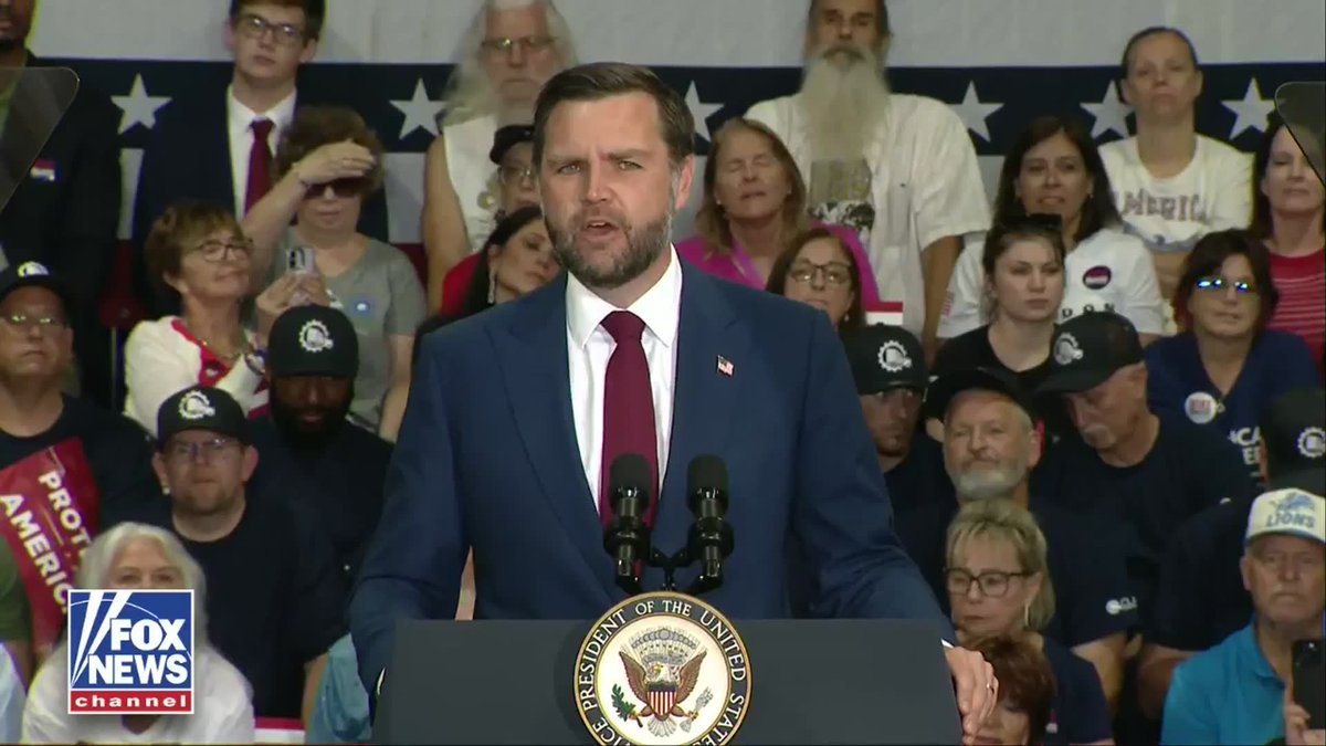NEW: Vice President JD Vance takes aim at Biden-era trucking policies, arguing American drivers have been undercut by "foreign fraudsters" who don't meet basic qualifications. "For too long...the Biden administration allowed American workers and American drivers to be endangered and to have their jobs stolen by foreign fraudsters." "If you want to drive a big truck on America's roads, you ought to be able to speak English. You ought to be a legal resident of the United States of America." "Trucking is too important to let it go to foreign fraudsters. It belongs to Michiganders."