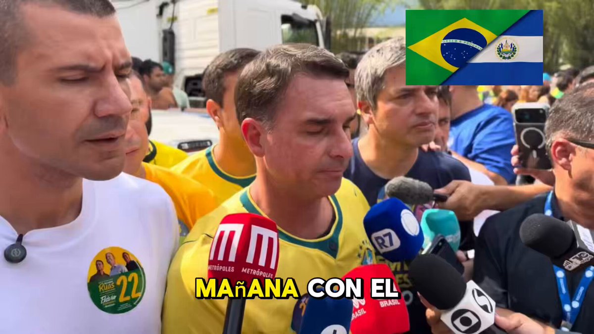 🚨🇧🇷🇸🇻| El candidato presidencial de Brasil, Flávio Bolsonaro, afirma: “Tenemos muchas cosas de las que inspirarnos de lo que Bukele hizo en El Salvador. A partir de enero voy a declarar la guerra al narcotráfico y liberar a la población brasileña.”👏