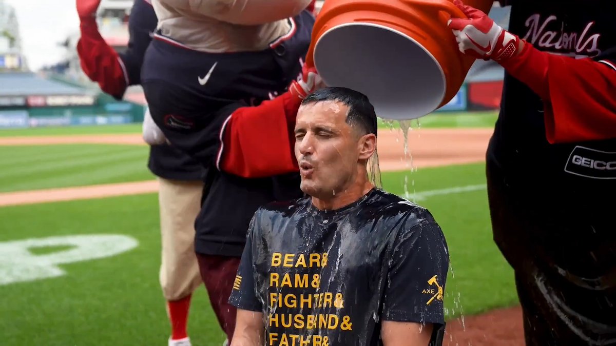 HEARD @commanders our president of baseball operations paul toboni accepted the ALS Ice Bucket Challenge to honor @slangsonsports and eric stevens