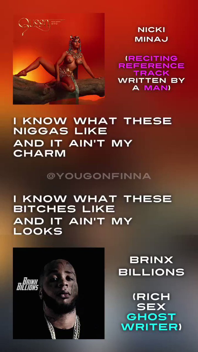 She didn't even write her verse for rich sex😭