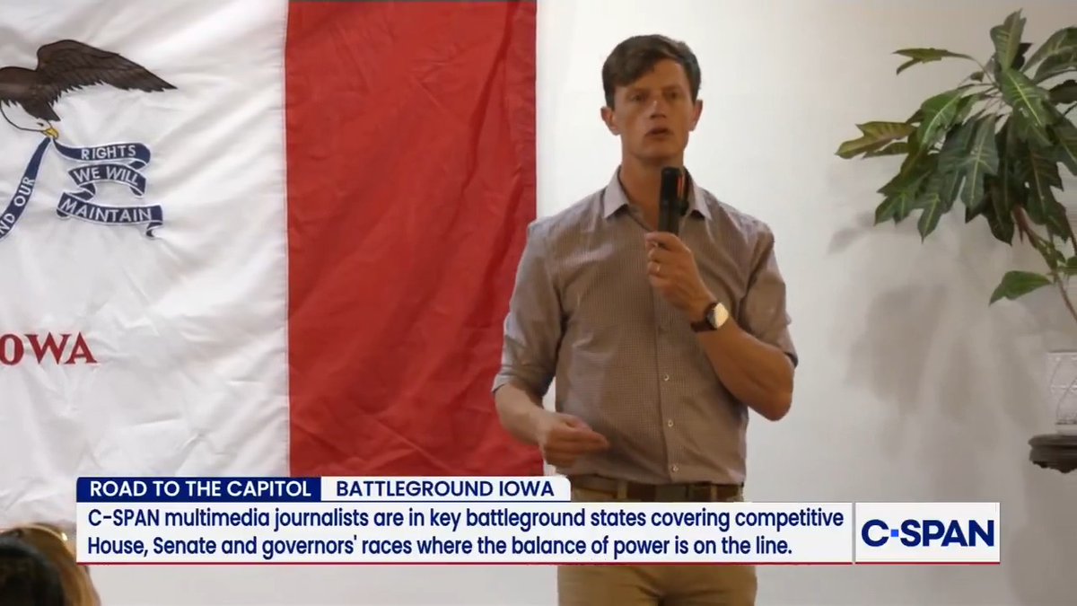 Iowa governor candidate Rob Sand (D) calls gerrymandering undemocratic: "It doesn't matter what the people want... it's wrong."