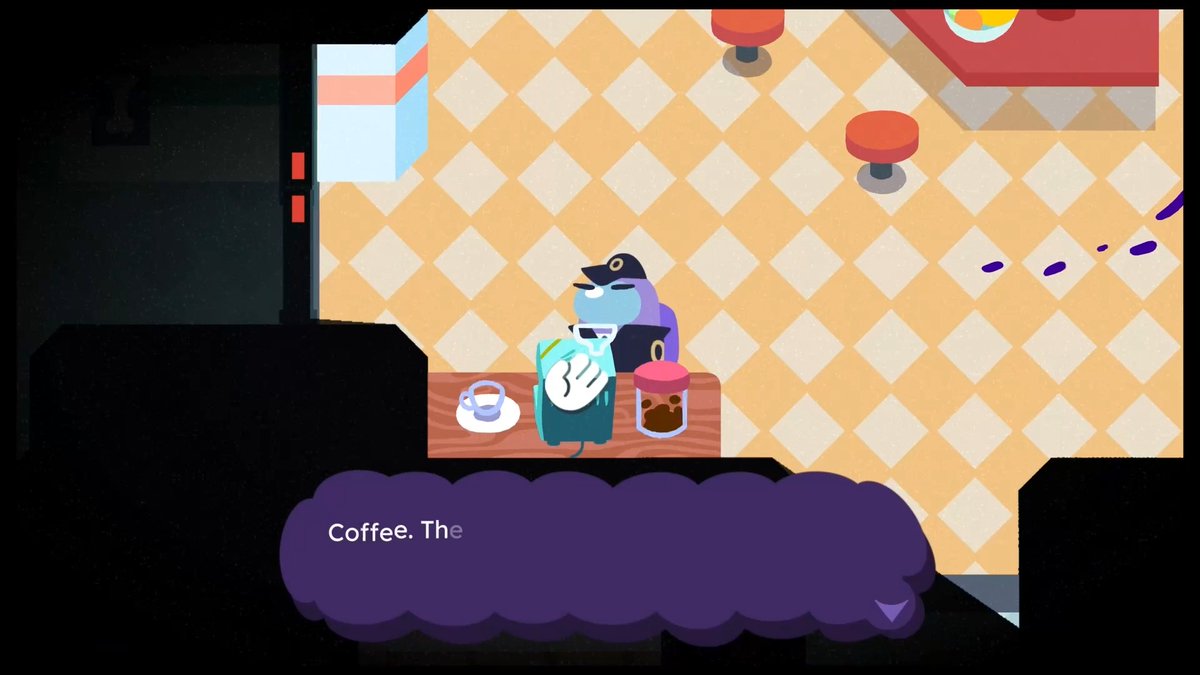 someone help Guard make coffee oml... 💀 wishlist Among Us Story: On Guard on Steam now to save the beans!