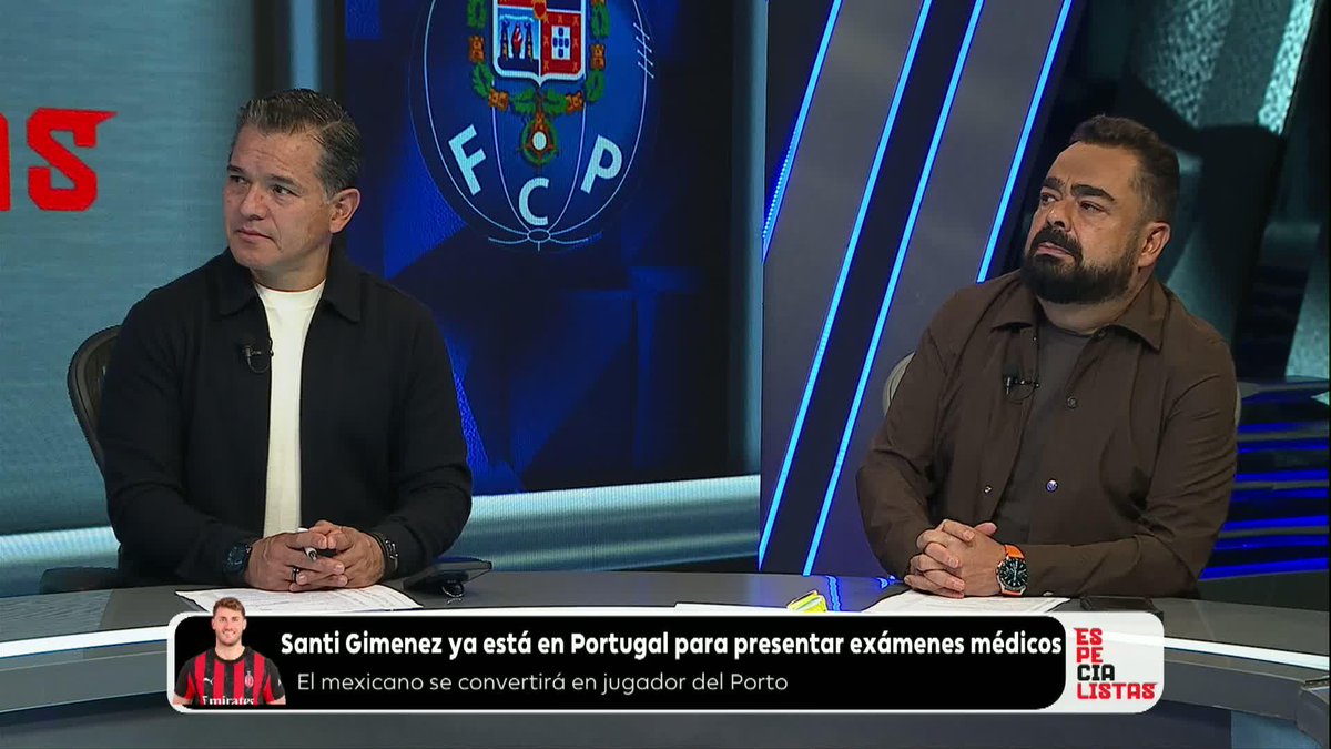 "LA LIGA PORTUGUESA ESTÁ ARRIBA DE LA ITALIANA" Todos coinciden que a Santi Gimenez le irá muy bien en el Porto y hará muchos goles🐉🇵🇹. #LosEspecialistas
