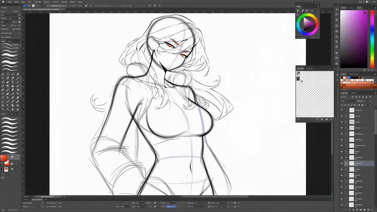 🔥 If I tell you this is how I create my characters, don't believe me. With this prompt, you can turn your character reference into a 15 second creation process video. From rough sketch to final render, the whole build comes together on screen inside a drawing UI. MiniMax H3 - You can find the prompt below.