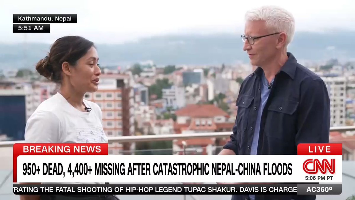 Priya Adhikari is Nepal's first female helicopter captain and she's flown over 100 rescue missions in the wake of the devastating flood. Anderson speaks with her about what she's witnessed.