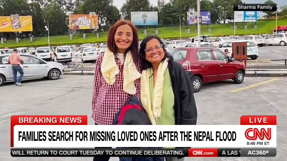 An American doctor is searching for answers about her missing parents who traveled from New York to Nepal for a pilgrimage. She tells Anderson, "our hope is that if they heard the alarms and the warnings, they either drove or they ran."