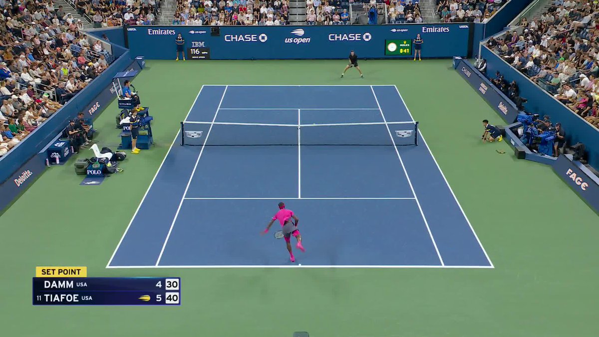 Tiafoe seals the opening set on Armstrong!