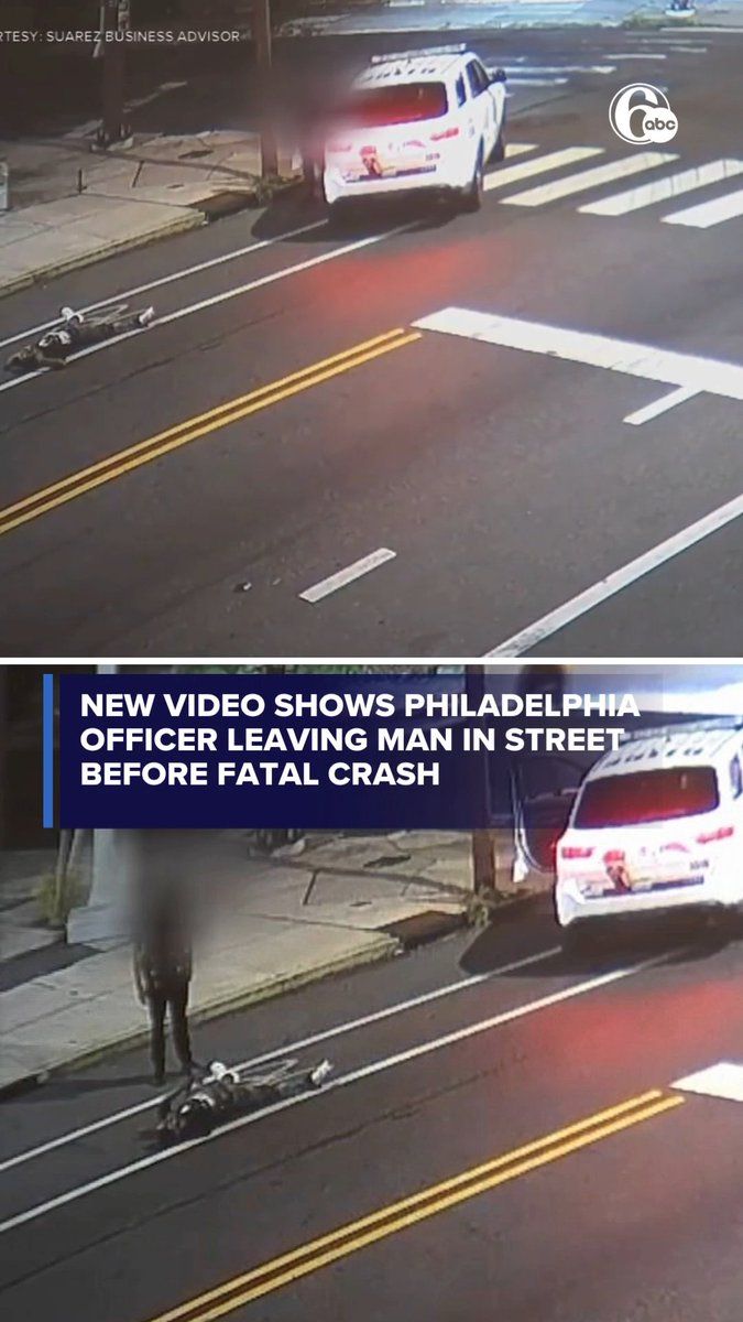 New video shows Philadelphia officer leaving man in street before fatal crash