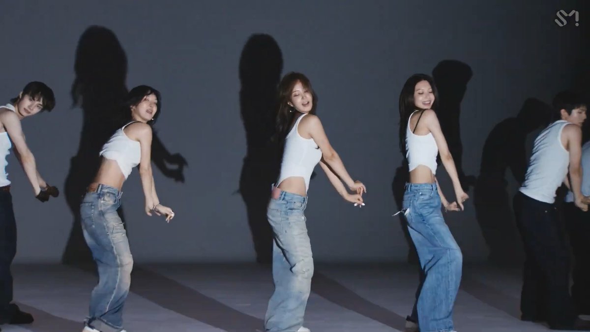 the way they switch up the center position so often in the dance so they can all be center