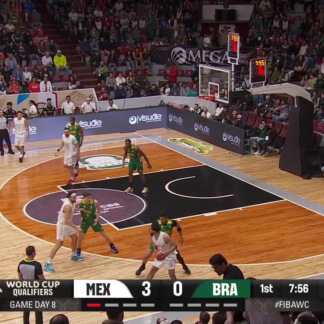 Mexico 🇲🇽 brought the heat and got the W at home over Brazil! 🔥🏀 #FIBAWC | #StepItUp