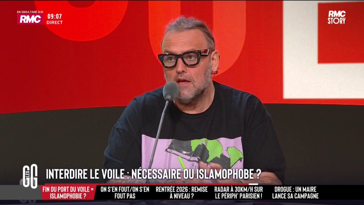 🗣️ Bruno Poncet : "Le RN est en train d'imposer son calendrier des sujets de la rentrée. Je ne suis pas sûr que le sujet principal des Français ce soit le voile, mais plutôt réussir à boucler les fins de mois et les canicules qu'on vient de vivre". #GGRMC