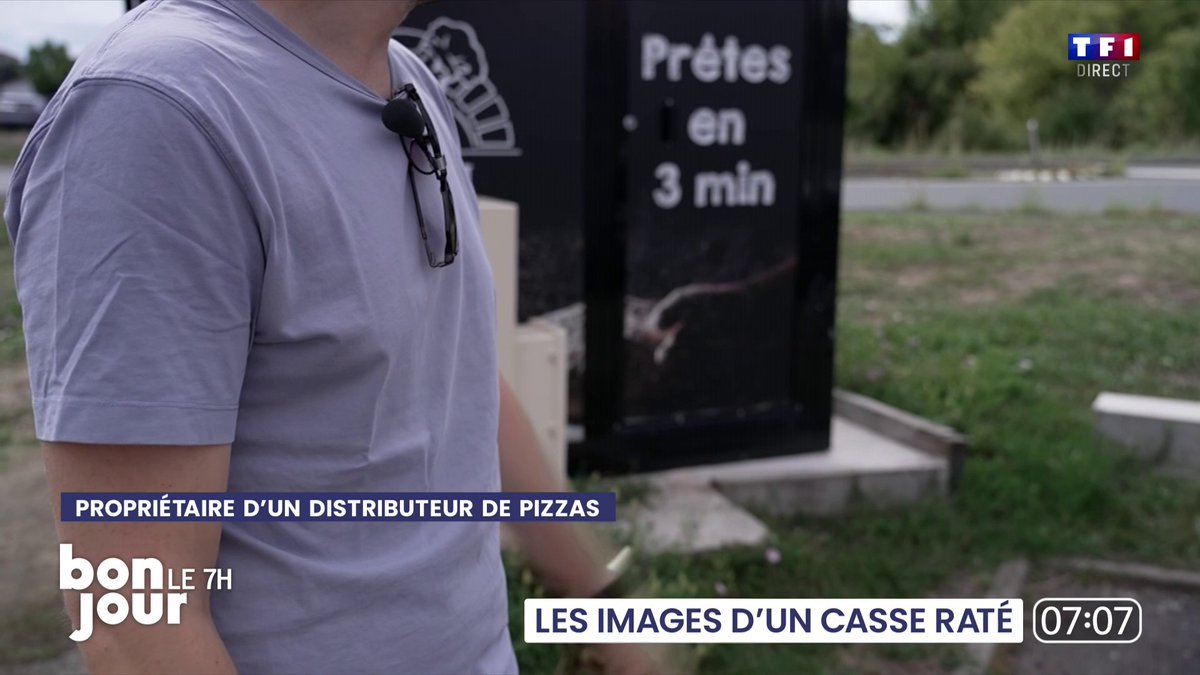 Riom (63) : les cambrioleurs ont voulu voler un distributeur de pizzas, ils se sont acharnés : voiture, pied de biche, mais la machine ne contient aucun centime