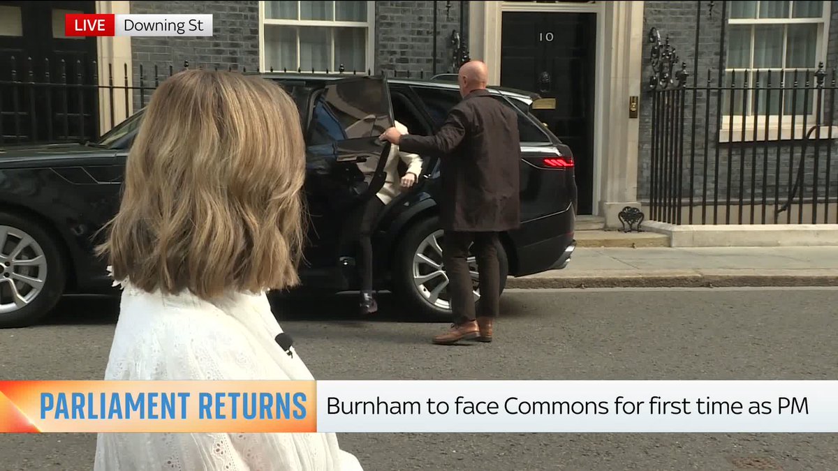 Angela Rayner and Ellie Reeves arrive at Downing Street ahead of the cabinet meeting with Prime Minister Andy Burnham. Live updates:
