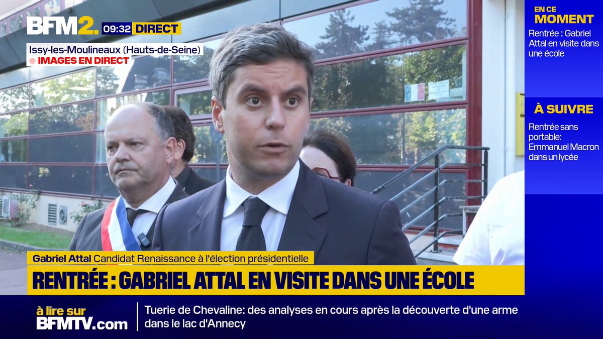 Levée de drapeau et Marseillaise dans les écoles à Nice: pour Gabriel Attal, "il faut faire confiance aux enseignants qui ont pour mission de transmettre les valeurs de la République" #BFM2