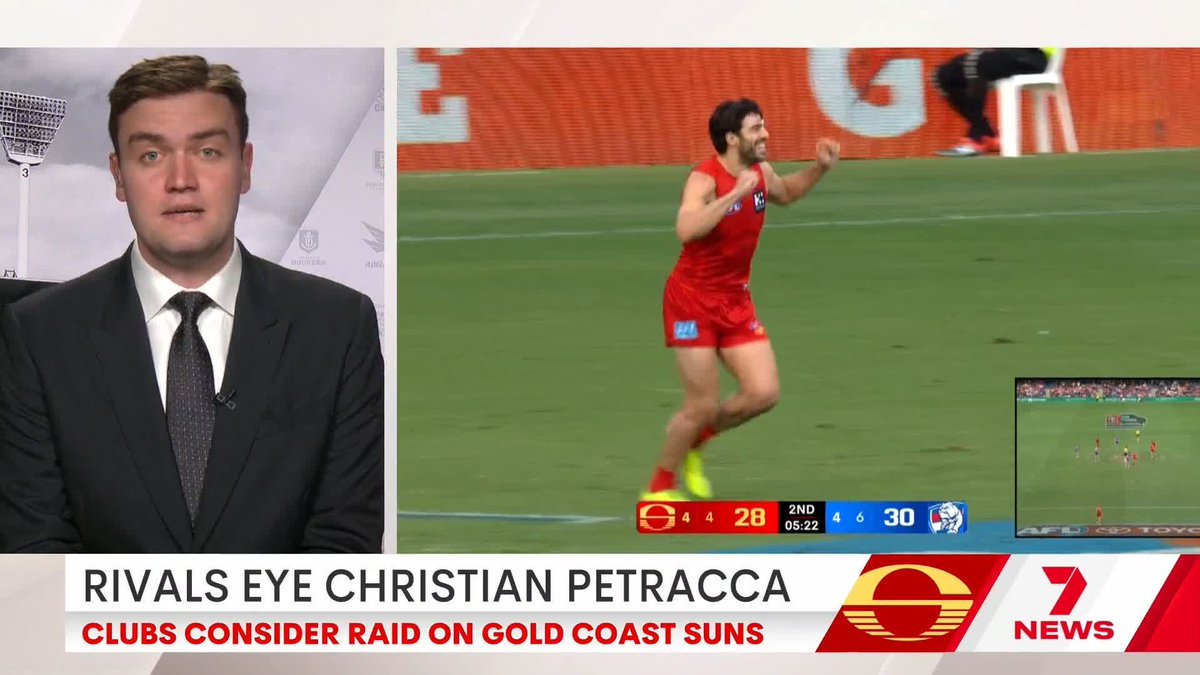 "Three independent clubs have told 7NEWS that they believe there is an openness between Gold Coast and Petracca to explore other options going forward." 🗣️ Xander McGuire on Christian Petracca's future