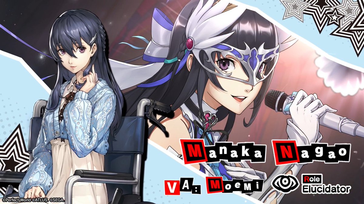 ✧ ┈┈┈┈┈┈┈┈┈┈┈┈┈┈┈ ✧ Most Wanted Phantom Idol Contract Comeback Wings of a Love Song! ✧ ┈┈┈┈┈┈┈┈┈┈┈┈┈┈┈ ✧ 5★ Phantom Idol Manaka Nagao/Code name: Ange (VA: #MoeMi) is taking center stage again in P5X on Sep 3! 🪽 #P5XEN #ManakaNagao
