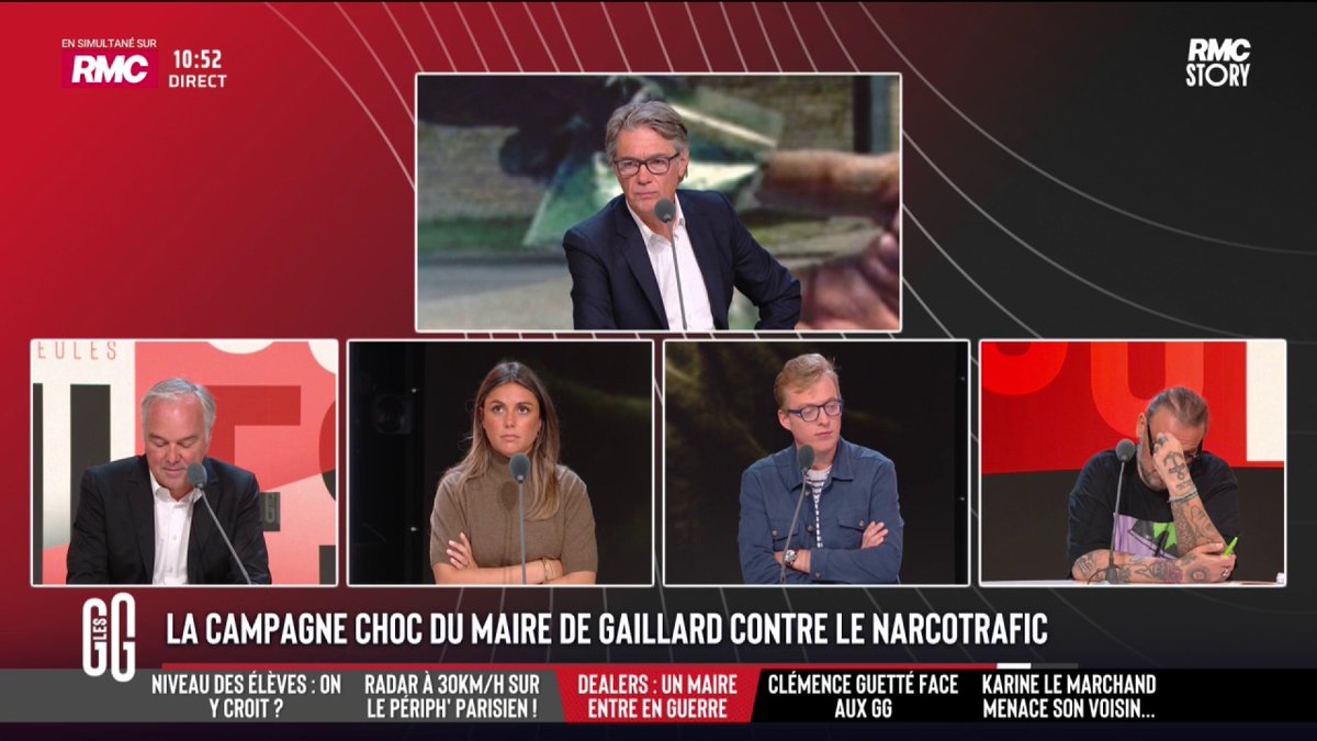 🔴 La campagne choc du maire de Gaillard contre le narcotrafic 📞 Un auditeur des GG témoigne : "Je suis allé lui dire 'Toi, tu ne vas pas vendre ta m*rde ici !'. Pour moi la solution, c'est de taper aussi sur le consommateur". #GGRMC