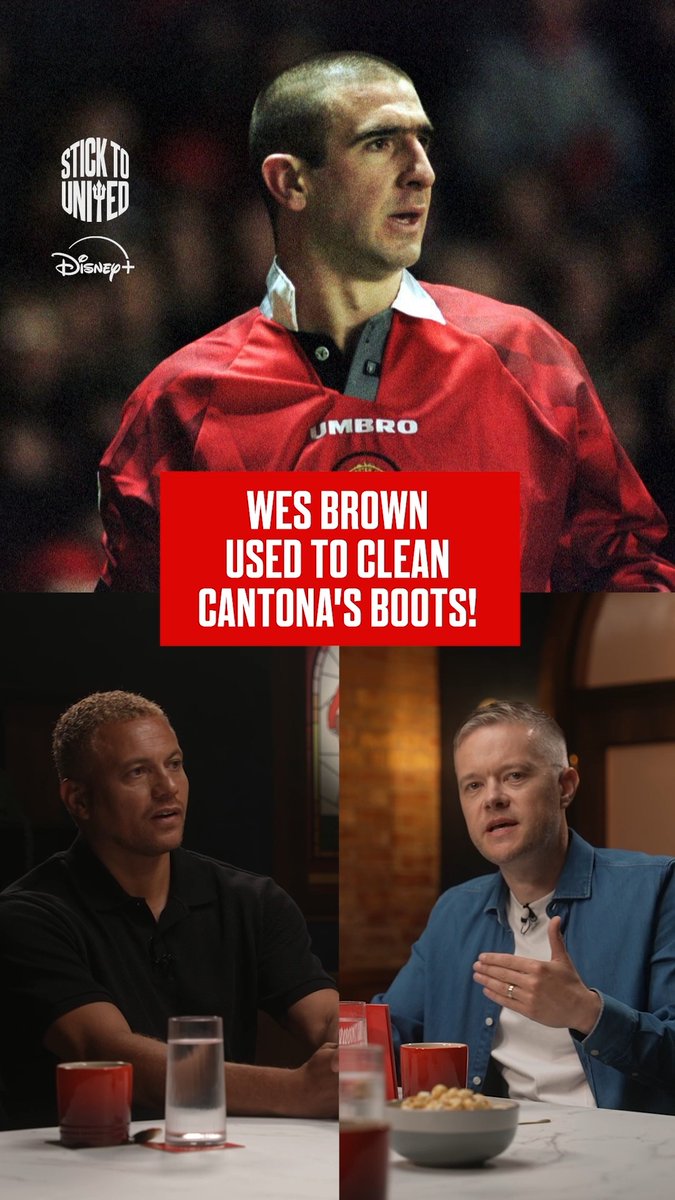 “His boots went missing and I **** myself!” 🤣 Imagine having the responsibility of cleaning Eric Cantona’s boots! Wayne Rooney