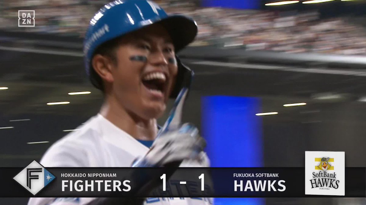 これぞムーンショット 打球角度44度の驚愕弾(NPB+より) 今川優馬 同点ホームラン ⚾️日本ハム×ソフトバンク #lovefighters #だったらDAZN