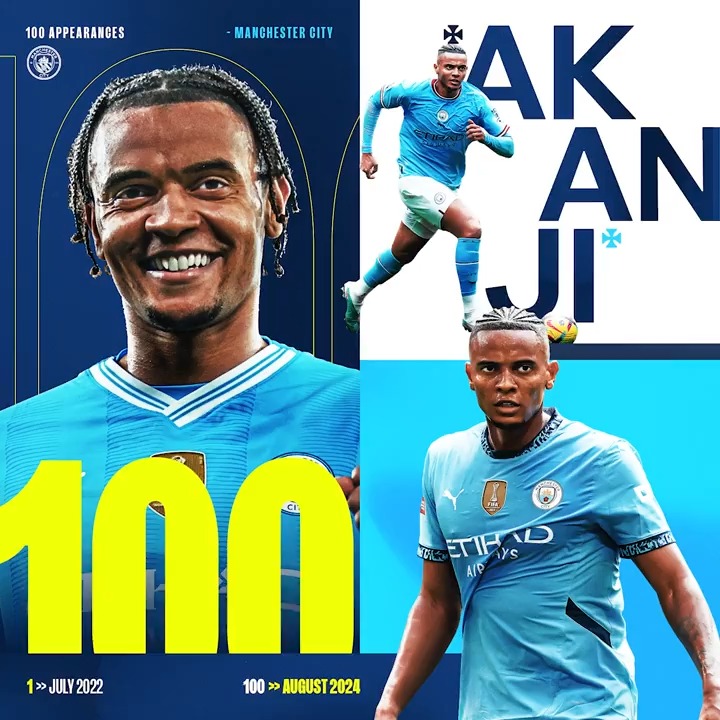 #OnThisDay: #ManCity signed Manuel Akanji for £15M [2022] 🔵 136 Appearances ⚽️ 5 Goals 🅰️ 3 Assists 🏆 Premier League [x2] 🏆 Champions League [x1] 🏆 Community Shield [x1] 🏆 Club World Cup [x1] 🏆 Super Cup [x1] 🏆 FA Cup [x1]