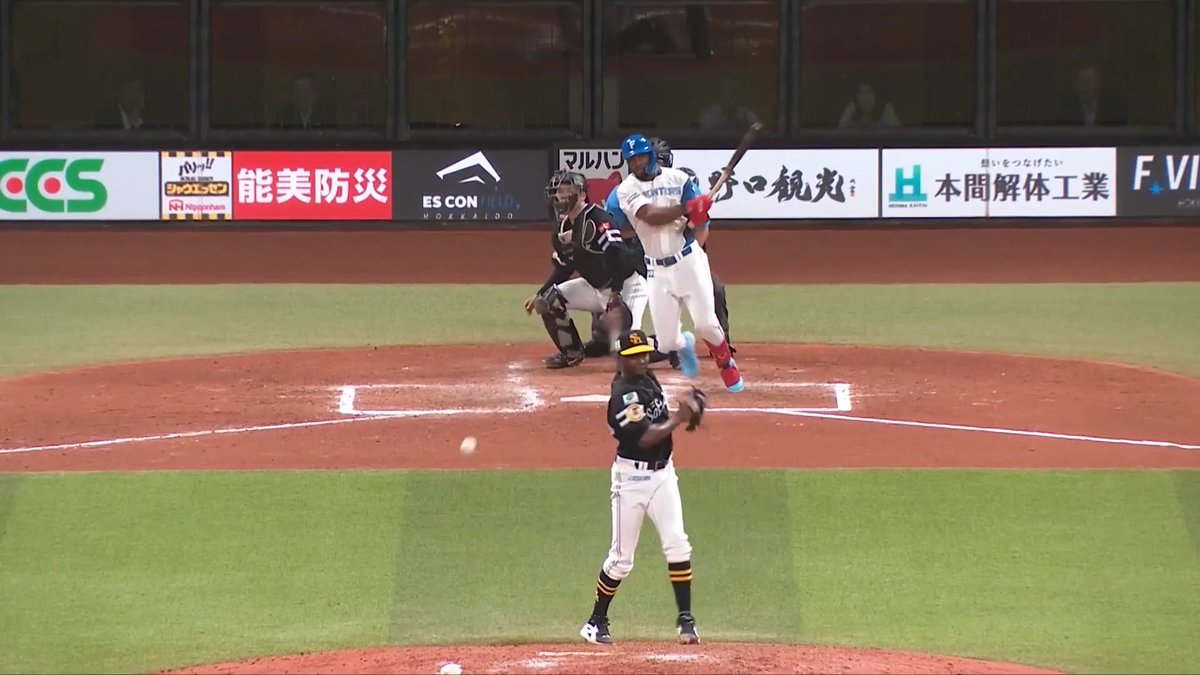 追い込まれながらも打ち返す!!🔥🔥 終盤に貴重な一打!✨ 北海道日本ハム カストロ 選手のタイムリーヒットで勝ち越しに成功!🙌🙌
