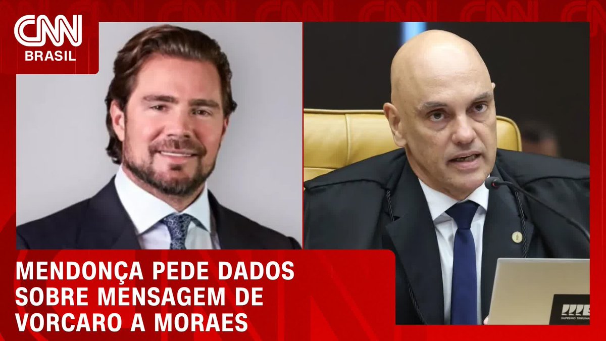 Por Matheus Teixeira: Mendonça pede dados sobre mensagem de Vorcaro a Moraes; Assista #CNNNovoDia