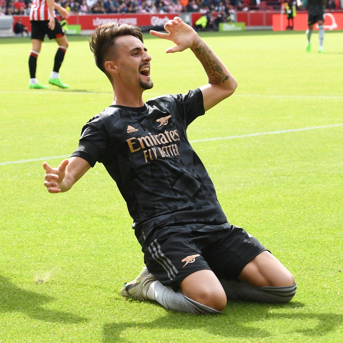 THAT Fabio Vieira goal against Brentford in September 2022, his first Premier League start for Arsenal. ☄️ Go well, Fabio. 💙🇵🇹