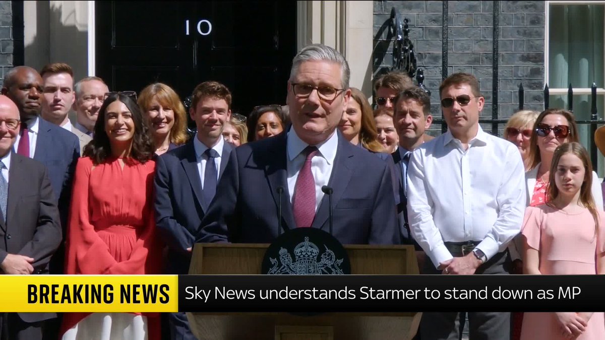 BREAKING: Former prime minister Sir Keir Starmer is to stand down as MP for Holborn and St Pancras. Latest: 📺 Sky 501, Virgin 602, Freeview 233 and YouTube