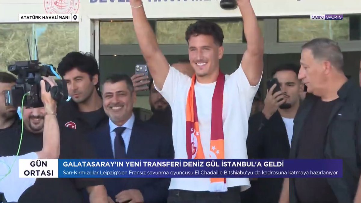 🟡🔴 Galatasaray'ın transfer görüşmelerinde bulunduğu Deniz Gül, İstanbul'a geldi! #beINSPORTS