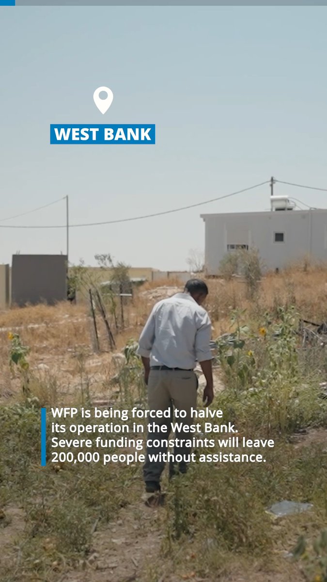📍Cuts to humanitarian assistance are coming at a time of escalating needs in the #WestBank. Due to severe funding constraints, 200,000 people will lose access to critical food, cash, nutrition or livelihood assistance in the coming months.