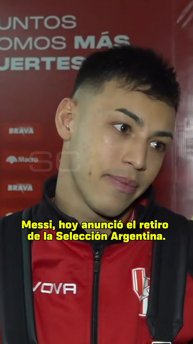 🥹 Las emotivas palabras de Matías Gallardo, hijo del Muñeco y actual jugador de Instituto, sobre el retiro de Lionel Messi de la Selección Argentina.