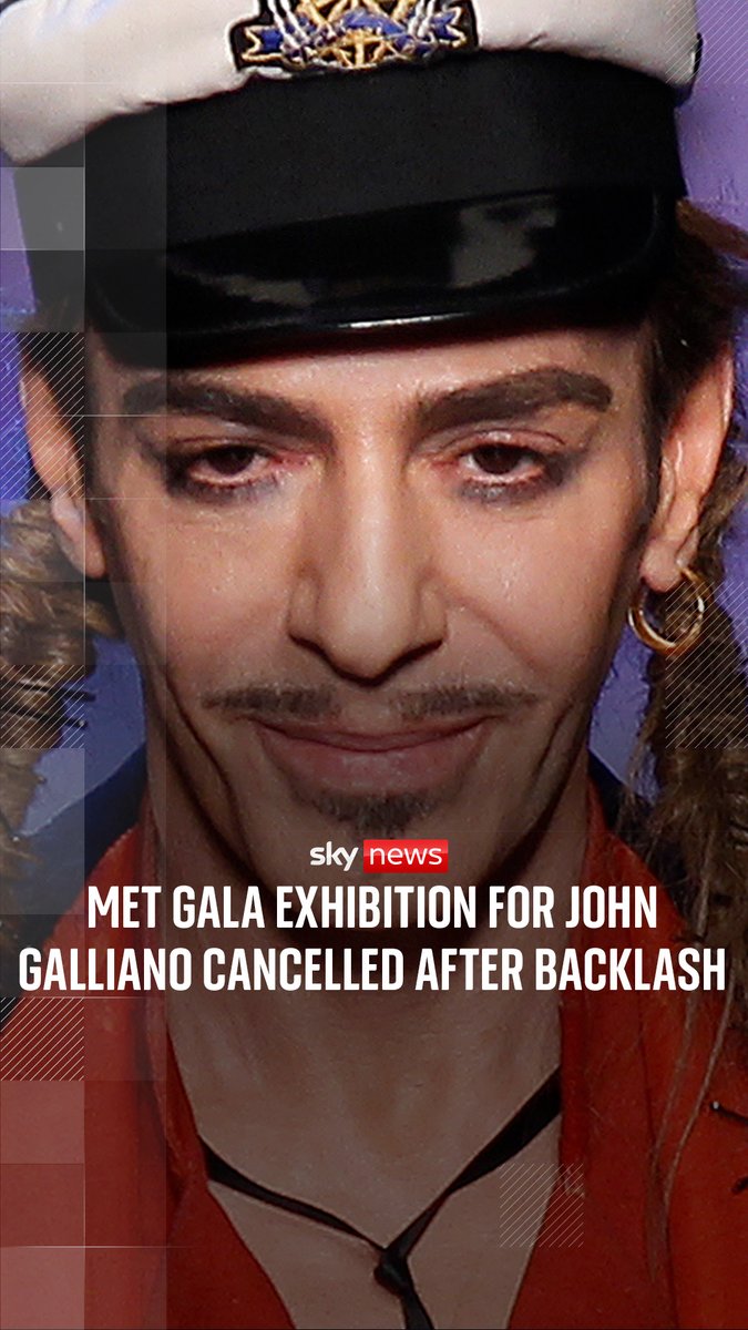 John Galliano has announced the 2027 Met Gala exhibition honouring his career has been cancelled after past racist and antisemitic comments had resurfaced. The 65-year-old had been set to become the third living designer to be honoured by the museum.