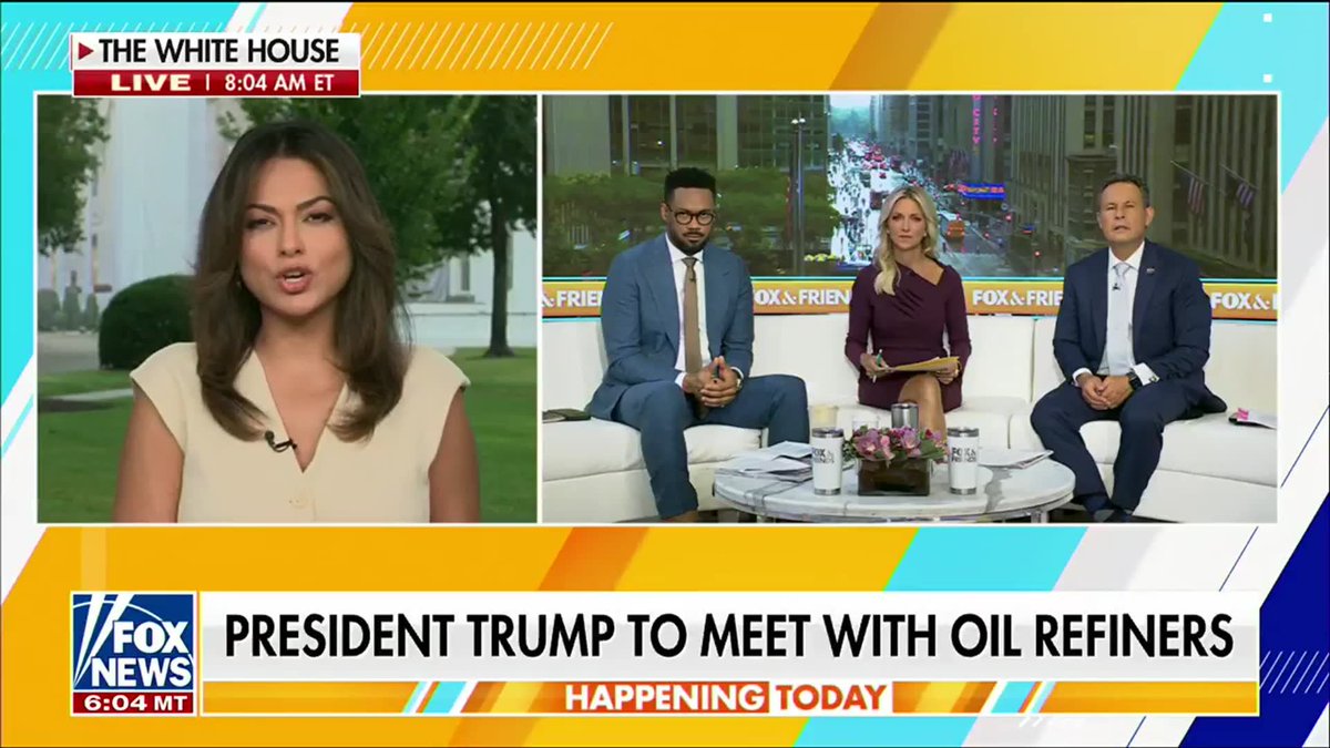 President Trump is pressing the oil industry on gas prices as he meets with refiners at the White House and pushes for fewer regulations and more domestic production. But the energy strategy stretches beyond U.S. oil fields. The administration is also expanding access to Venezuelan oil, with VP JD Vance saying the goal is to strengthen global supply, not respond to the conflict with Iran. It comes as another major question hangs over the White House: what happens next with Tehran? Iran has expressed interest in reviving negotiations, according to the administration, while Trump warns additional U.S. strikes are still possible if necessary. | Aishah Hasnie