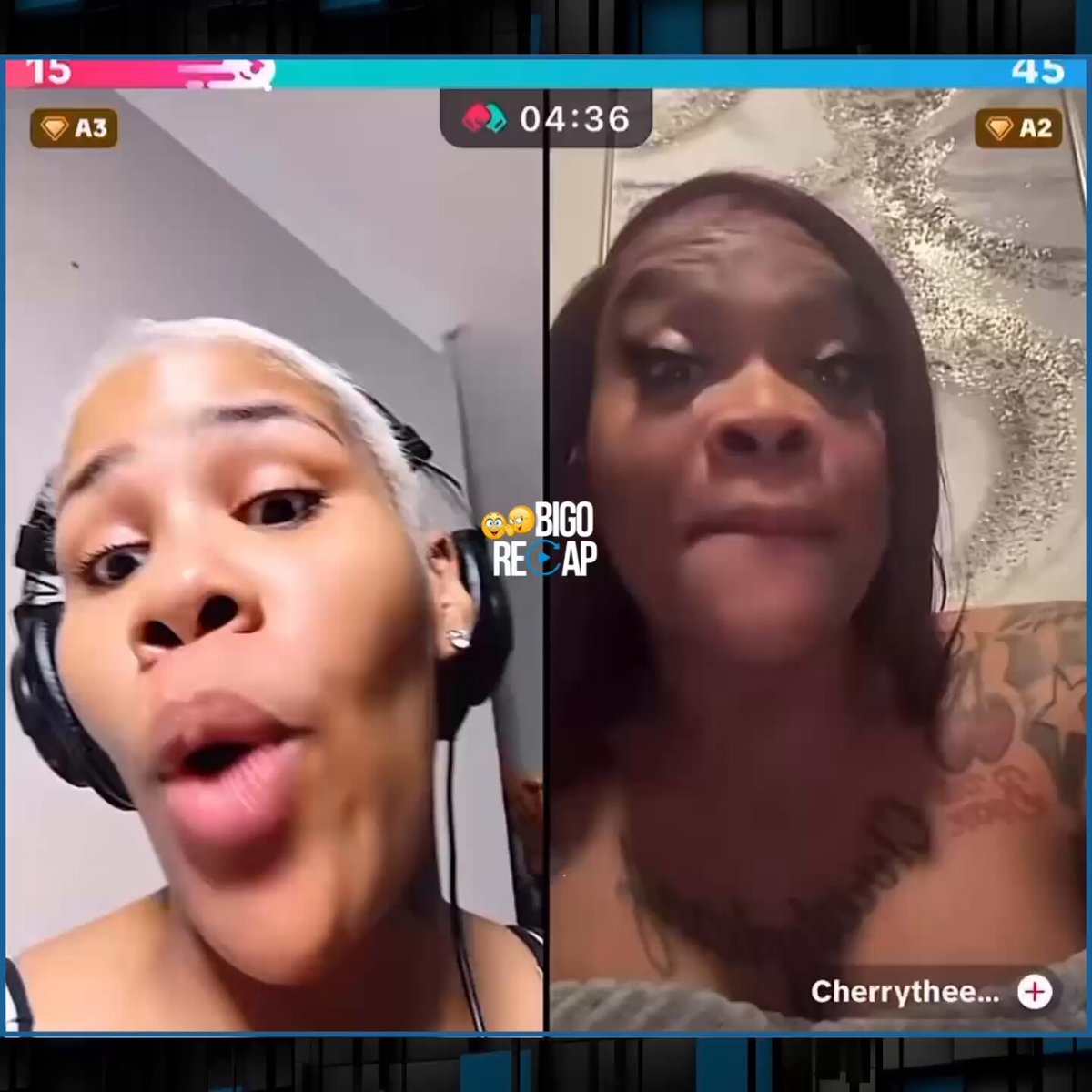 It was only a matter of time before #AkbarV and #CherryTheBoom crossed paths and when they did, things quickly went left as the reads started flying. Take a look! 😮🤬👀 #Bigorecap #Bigolive #Bigousa #Bigo