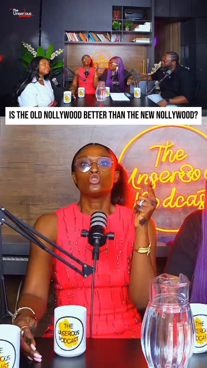 “They come out of a reality show and they know nothing about acting. You’ll go for a movie audition and they’ll be asking you how many Instagram followers do you have” This podcast is a debate about old Nollywood and new Nollywood 😂😂