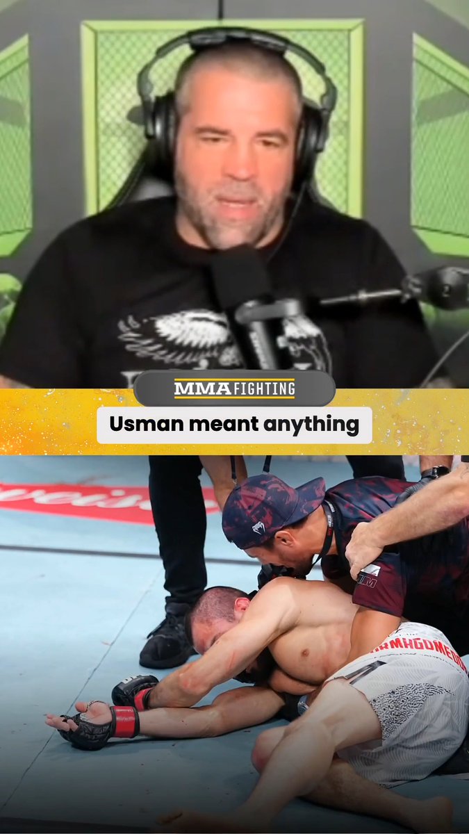 Matt Brown defends Usman Nurmagomedov for rushing into the octagon to check on his brother at #UFCShanghai: "His brother just got knocked out. … A lot of crazy sh•t is happening."