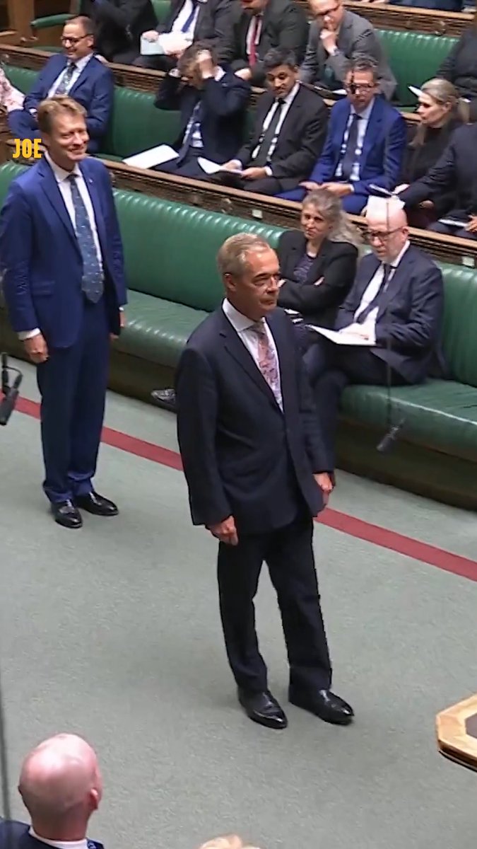 Nigel Farage is sworn in AGAIN. The recently re-elected MP for Clacton returns.
