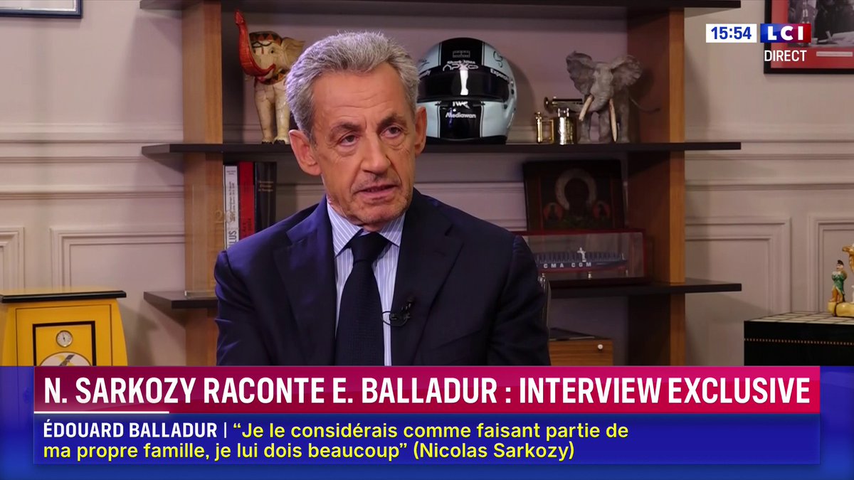 🔴 Mort d'Édouard Balladur : "Monsieur le Premier ministre, je dois vous désobéir", Nicolas Sarkozy revient sur ses souvenirs de la prise d'otage d'HB à la maternelle de Neuilly, en 1993. 📺 Darius Rochebin face à l'ancien président de la République en exclusivité sur LCI.