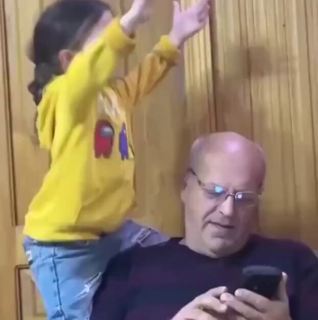 A granddaughter is the best revenge for a strict father 😂