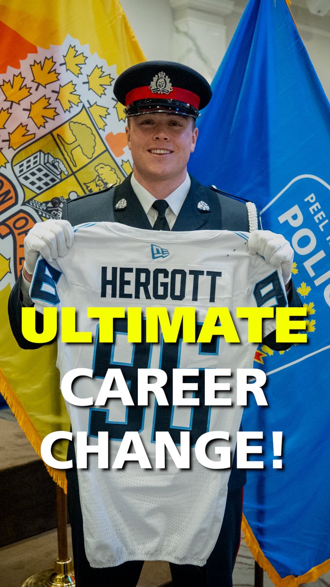 He won the 2024 Grey Cup… Now he’s hung up his cleats and wears a Peel Regional Police badge! 🏈➡️🚔 Meet the former Toronto Argonaut who traded the football field for a career of service. His mission may have changed, but his commitment to teamwork hasn’t.