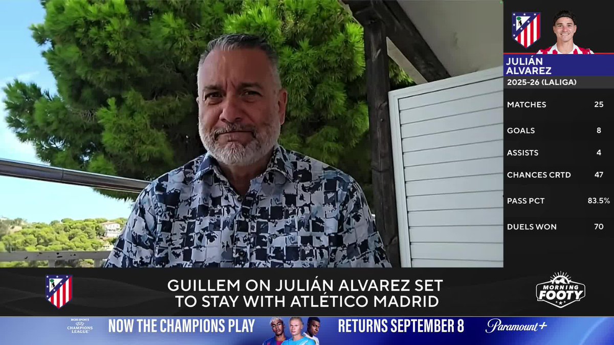 "Julián Alvarez has told Atlético Madrid he's STAYING" 🗣️ Guillem Balague has the very latest as this summer's biggest LALIGA transfer saga draws to a close 🔴⚪️