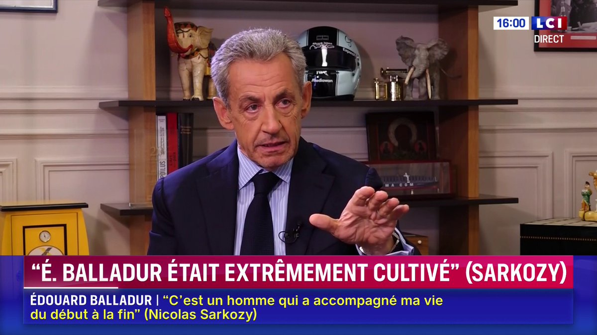 🔴 Mort d'Édouard Balladur : "J'étais au cœur de l'affrontement entre Jacques Chirac et Balladur", se rappelle Nicolas Sarkozy 📺 Darius Rochebin face à l'ancien président de la République, en exclusivité sur LCI.