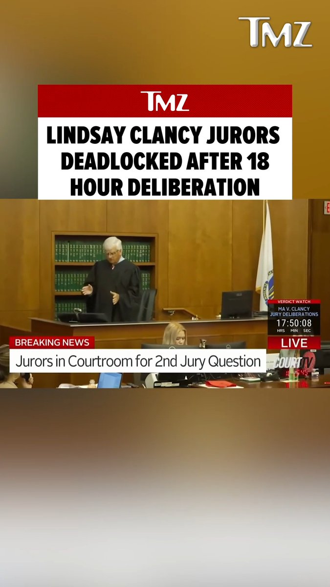 🚨 Jurors in the Lindsay Clancy murder case say they’re deadlocked after 18 hours of deliberations — but the judge isn’t ready to call it quits.