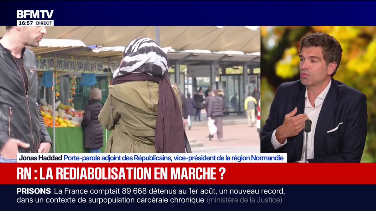 Sanctionner le port du voile dans l'espace public: "Nous nous prononçons contre le voilement des fillettes", indique Jonas Haddad, porte-parole adjoint des Républicains