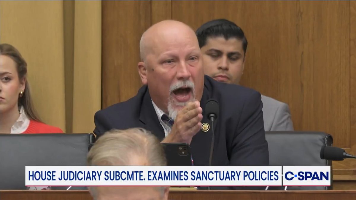 Heated exchange between Rep. Chip Roy Press Office and David J. Bier at hearing on Sanctuary Cities.