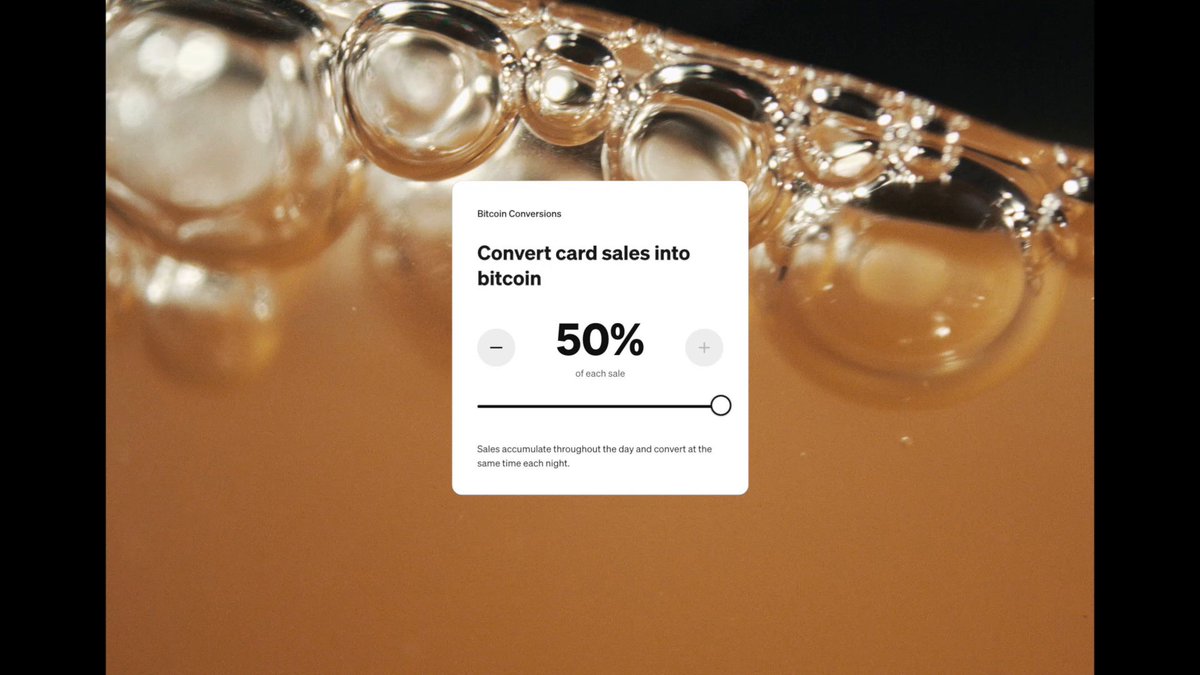 Sell in dollars. Save in bitcoin. Convert up to 50% of daily card sales, automatically. 📍 noun | coffee + wine, Los Angeles
