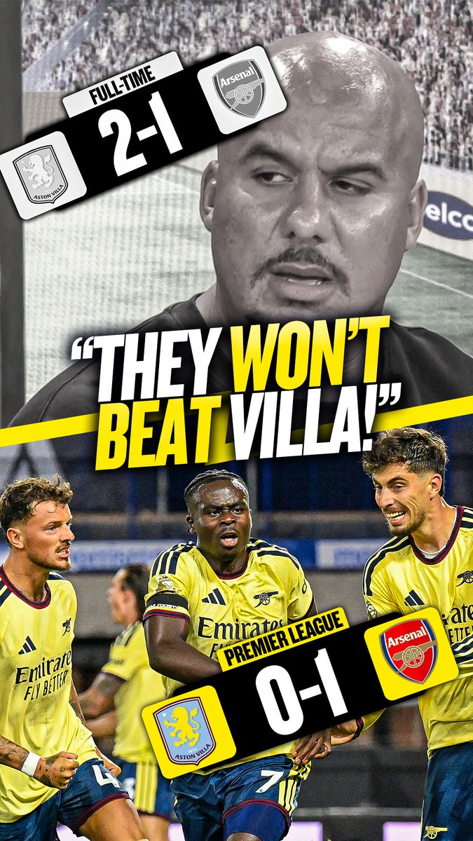 🤦‍♂️"It's a great time to play Arsenal..." 🤣 FT: Aston Villa 0-1 Arsenal This one's for you Arsenal fans!