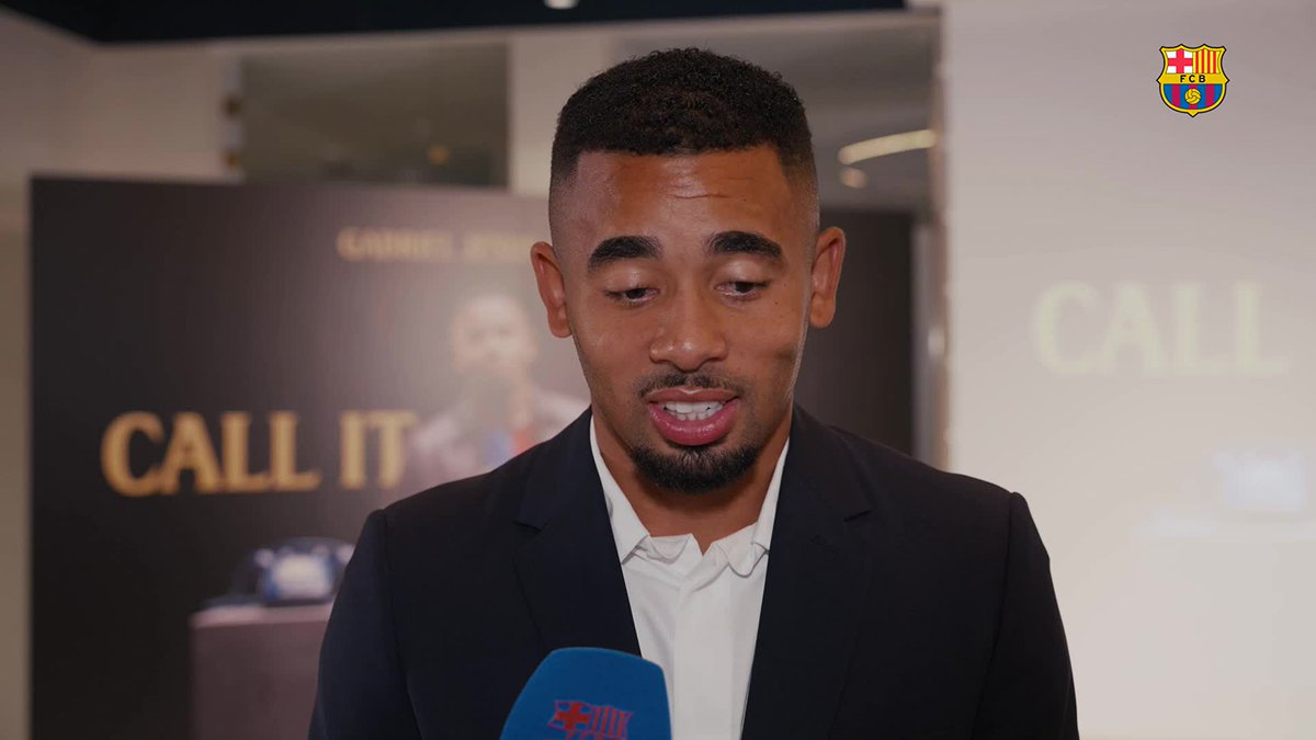 "Es un sueño estar aquí. Tengo mucha ilusión" 🗣️ Gabriel Jesus